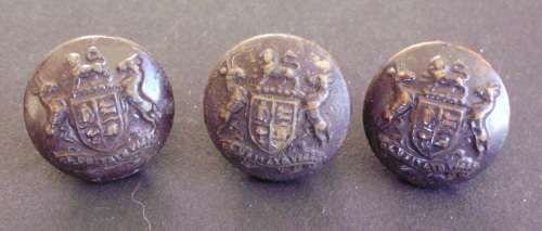 Militay buttons SA Army small x3