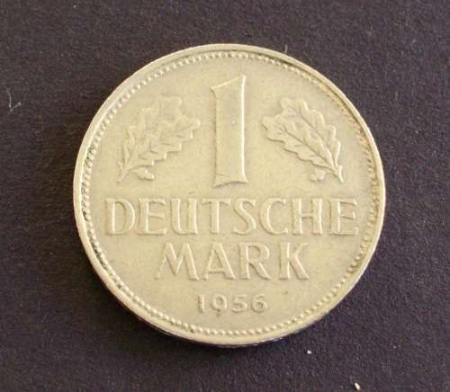 Coin Germany 1956j 1 Mark ef