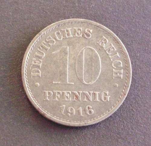 Coin Germany 10 pfennig iron 1916e