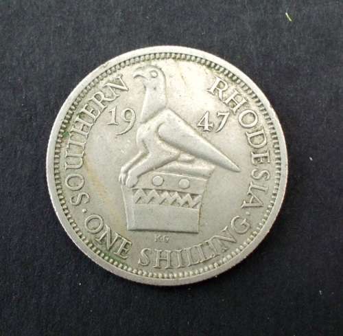 Coin Rhodesia 1 shilling 1947 ef