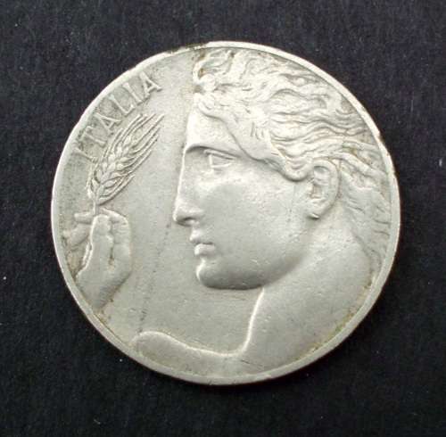 Coin Italy 20 Centimos 1921r fine