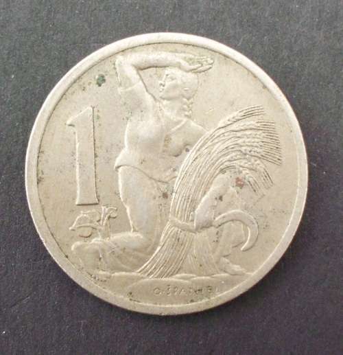 Coin Czechoslovakia 1922 1 Koruna Ef