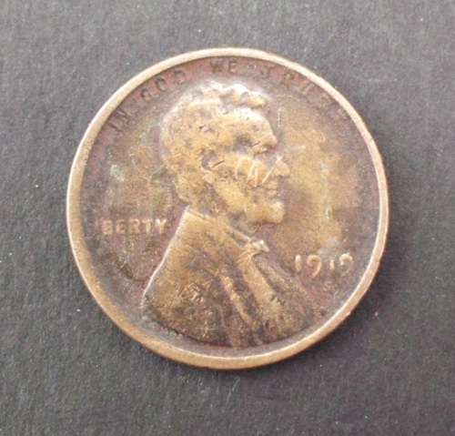 Coin USA - Lincoln Wheat Penny - 1919s - fine