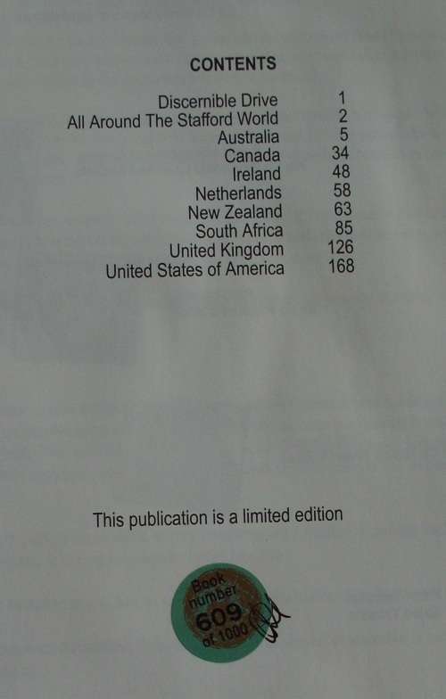 Book `Stafford World` First Edition 2001 hc