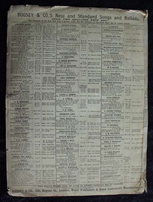 Antique Music sheet `Nearer My God, To Thee` 1902