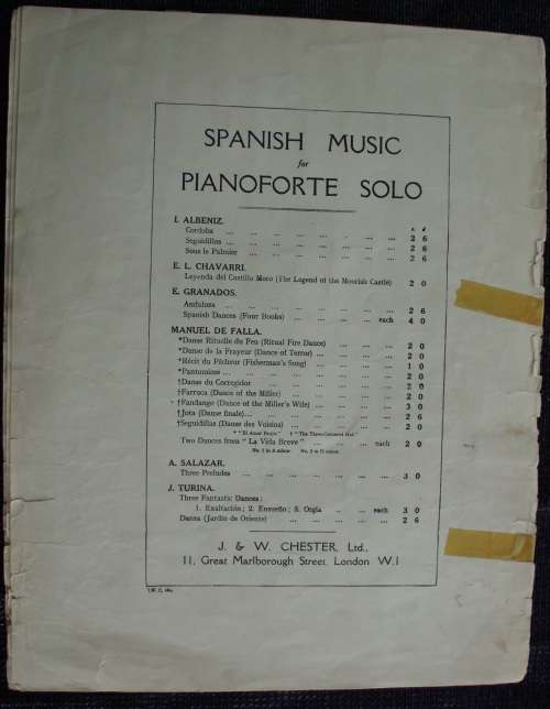 Antique Music sheet `Fire Dance` 1916