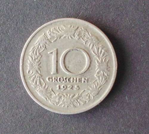Coin Austria 10 Groschen 1925 fine