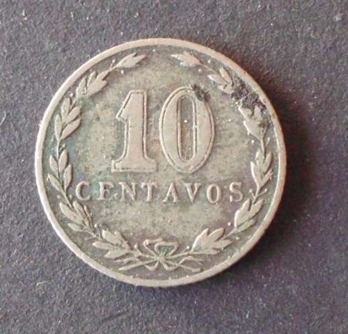 Coin Argentina 10 centavos 1910 fine