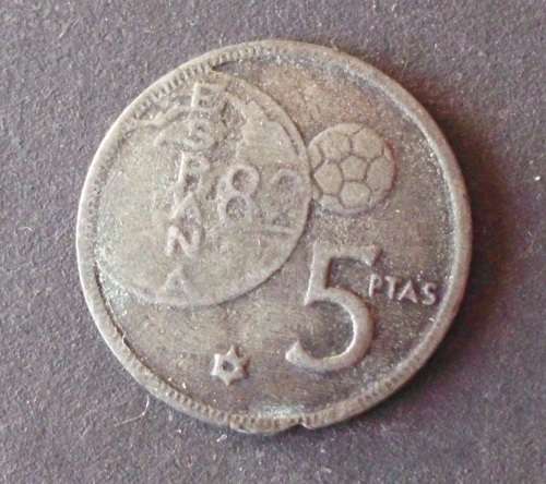 Coin/token Spain 1982 Soccer World Cup fine