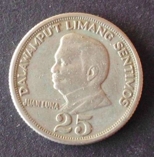 Coin Phillipines 1972 25 Sentimos fine