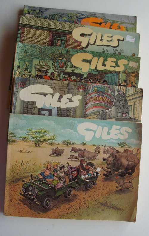 Comic book `Giles` x 5