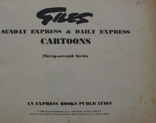 Comic book `Giles` x 5
