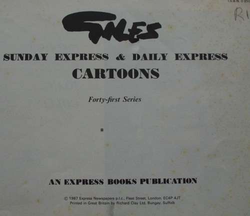 Comic book `Giles` x 5
