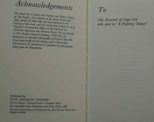 Book-A Fighting Chance-Captain John Ridgeway/Sg.Chay Blyth