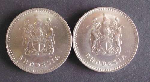 Coin Rhodesia 20 cents 1975 unc