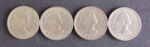 Coin Rhodesia and Nyasaland 3D EF x4