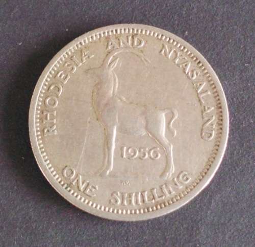 Coin Rhodesia and Nyasaland 1 shilling EF