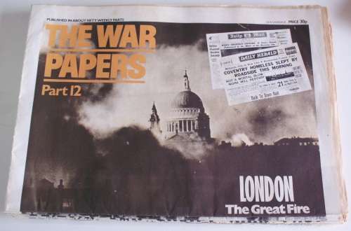 Newspapers "War Papers" 1976 x 15 unused