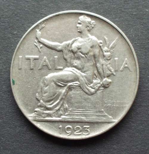 Coin Italy 1 Lire 1923R VF