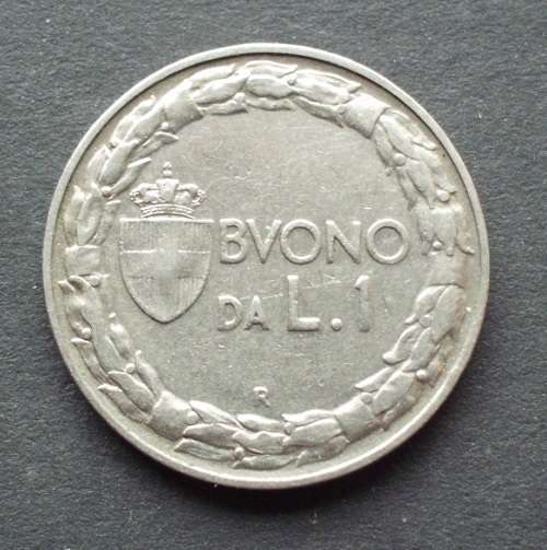 Coin Italy 1 Lire 1923R VF