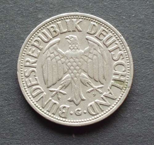Coin Germany 1 Mark 1950G fine
