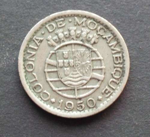 Coin-Mocambique 1950 50 centavos ef