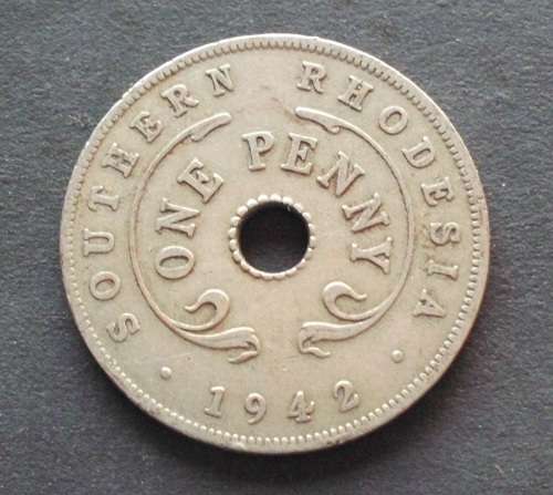 Coin Southern Rhodesia 1 Penny 1942 VF