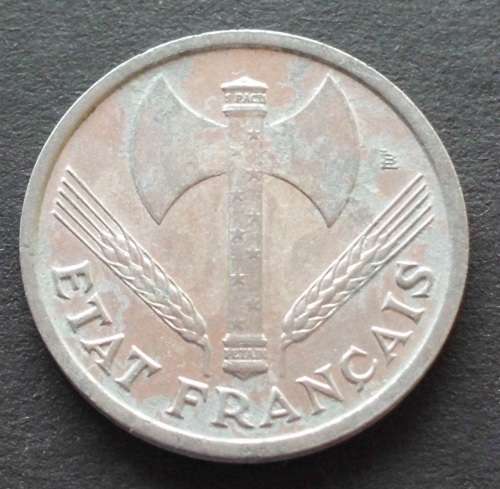 Coin France 1 Franc 1943 Aluminium