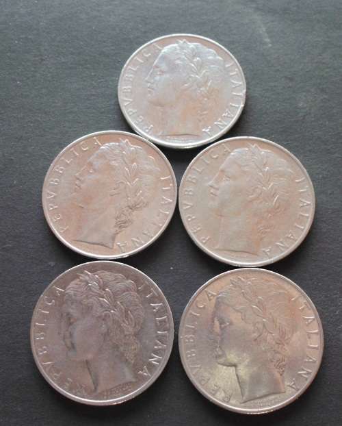 Coin Italy x 5 100 Lire VF