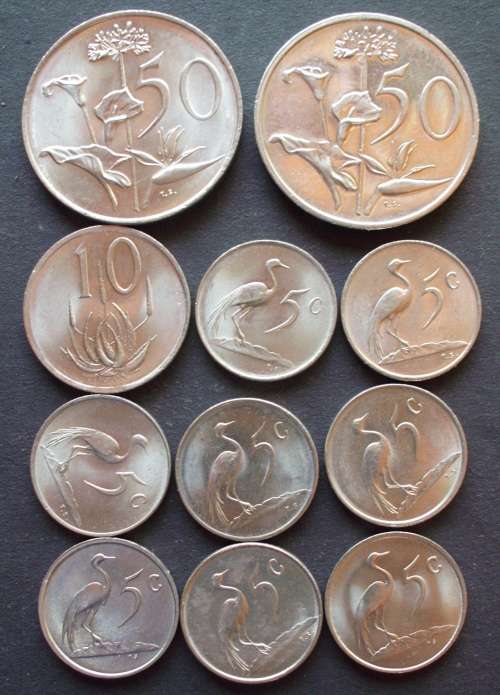 Coin SA mixed lot 1 Almost Unc