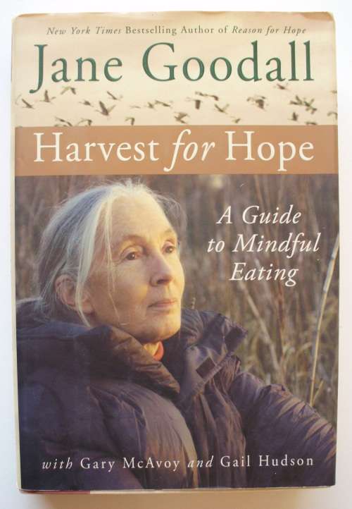 Books x 2 -  Jane Goodall - A life with chimpanzees/Harvest for Hope