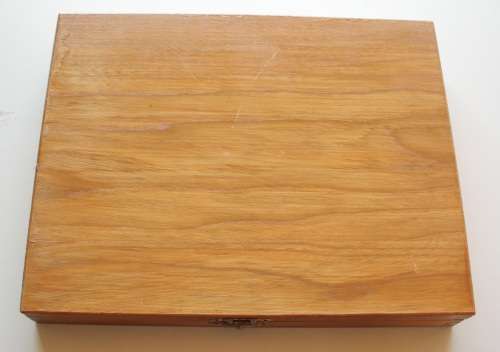 Box wooden with slides