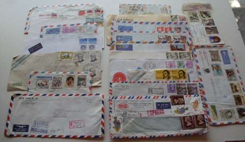 Stamp/Letters mixed lot used