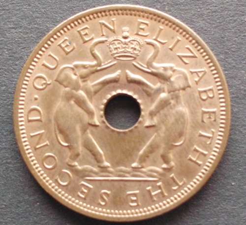 Coin Rhodesia and Nyasaland Penny 1963 unc