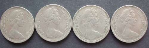 Coin Rhodesia 2,0s/20c x 4 1964  fine
