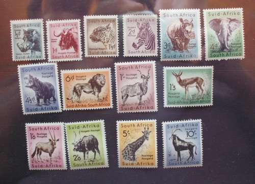Stamp SA Union set of 1954 Animals MH