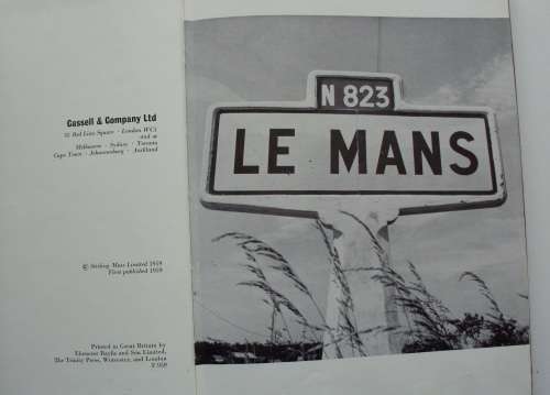 Book - Stirling Moss - Le Mans 59/2nd book of motorsport 1st ed