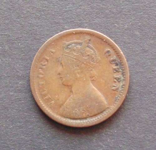 Coin India 1/2 Pice 1862 error