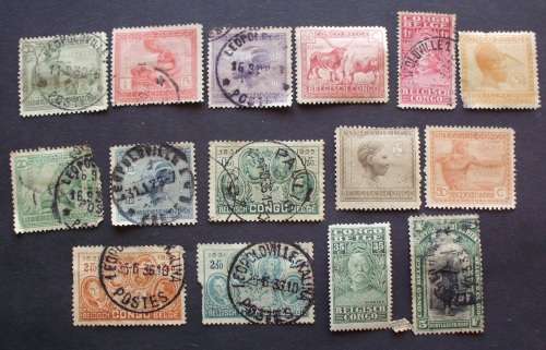 Stamp Belgian Congo mixed lot used