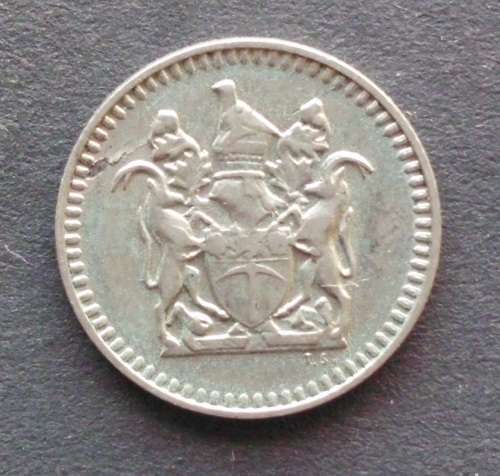 Coin - Rhodesia 1973 5 cents x 6 incl. a 1973 Error Coin