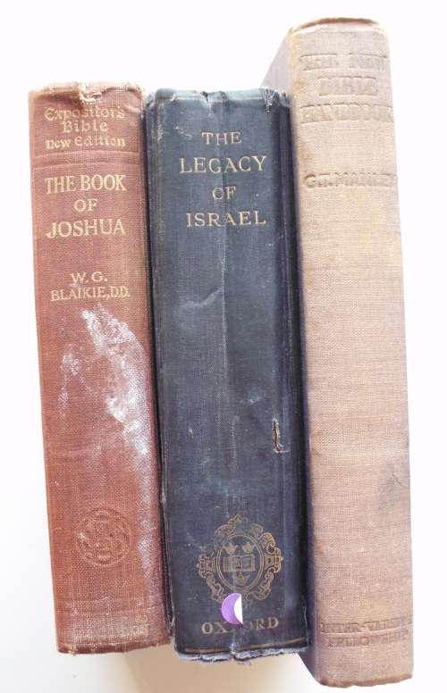 Book x 3 Bible-related vintage early 1900s collectable.