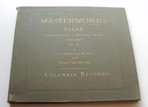 LP record set Masterworks Elgar by Columbia records vintage