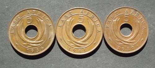 Coin East Africa 5 cents x 3 EFF