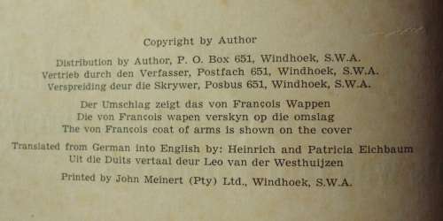 Book - Windhoek Damals-This Was Old Windhoek-Dr.N.Mossolow-1St ed.
