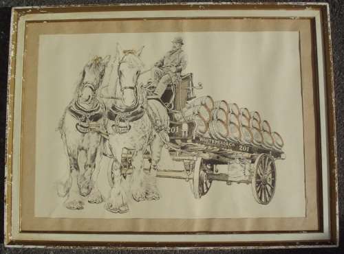 Print - Vntage UK Whitbread Advertising Poster1950s rare