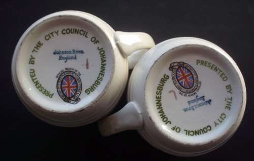 Coffee cups x 2 King George VI 1937 Coronation