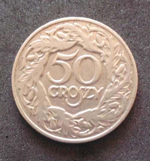 Coin - Poland 50 Groszy 1923 Vf