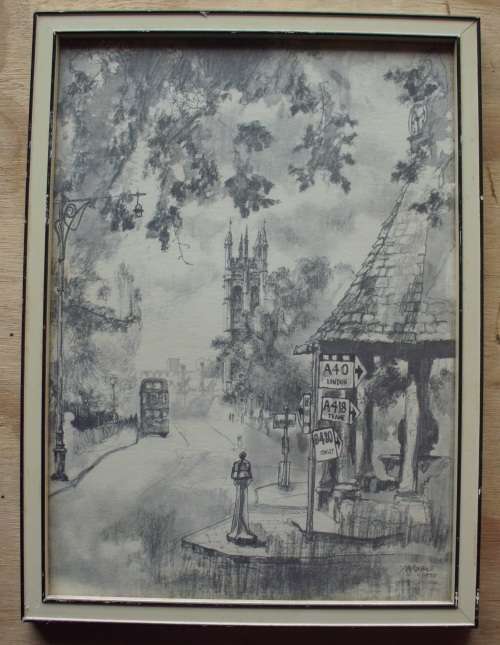 Print - Sketch of London - W.J.Maskell 1970
