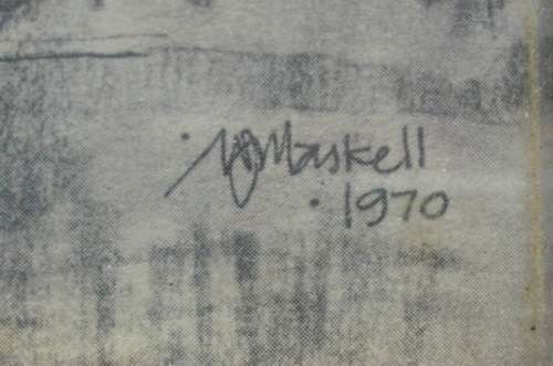 Print - Sketch of London - W.J.Maskell 1970