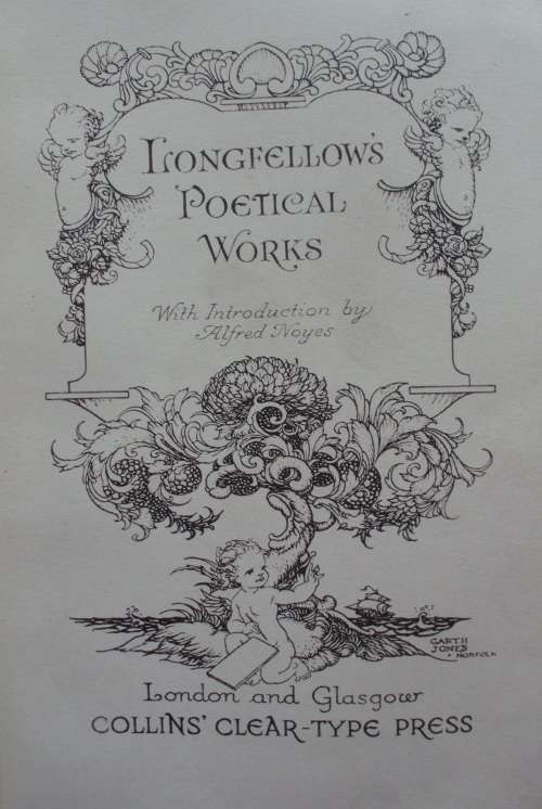 Book - Longfellows Poetical Works 1800s